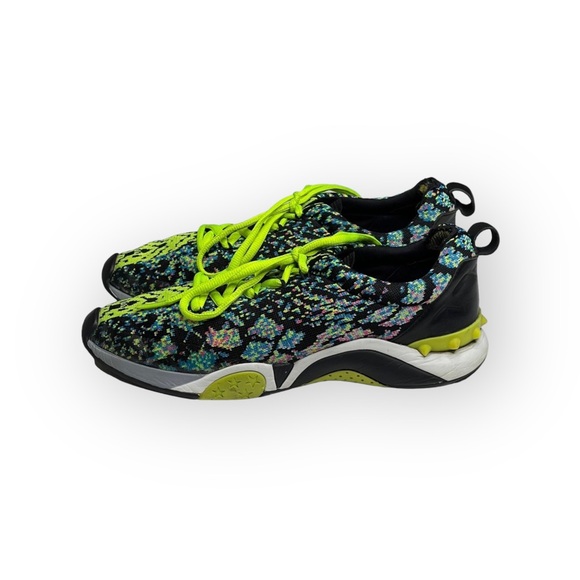 Ash 𖤍 Python Print Knit Trainers 𖤍 Neon Yellow + Multi Color 𖤍 37 6.5M 7M 𖤍 - Picture 6 of 16